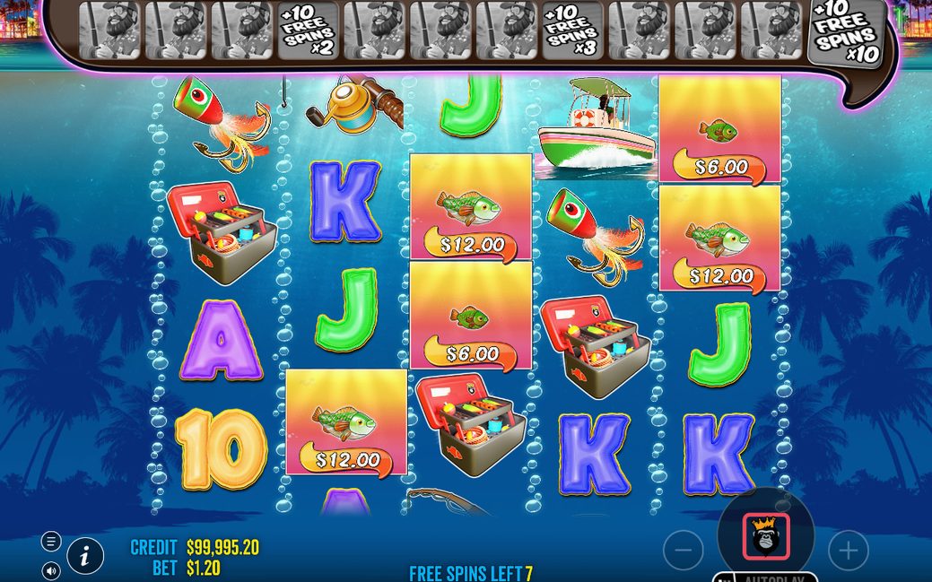 Free Spins screen with the Wild on the reels