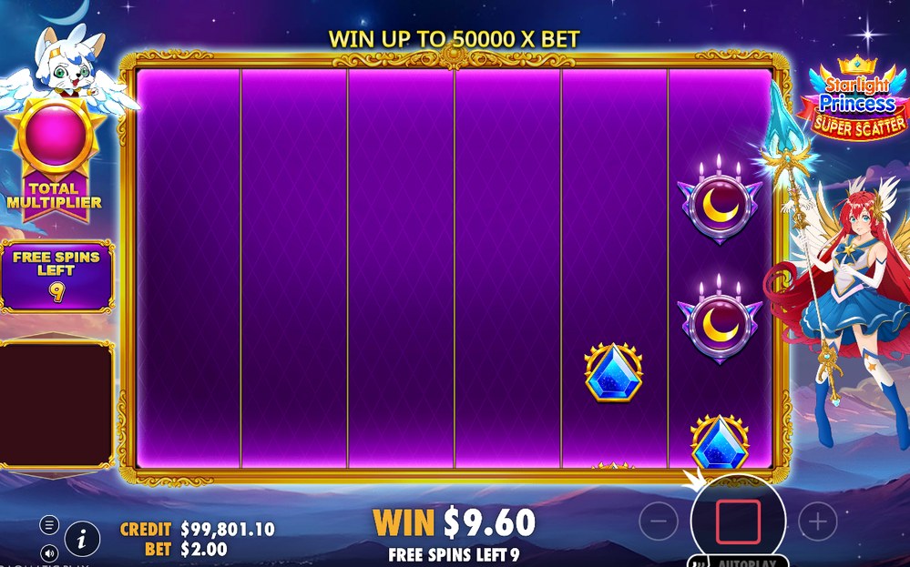Free Spins grid with a round still in progress