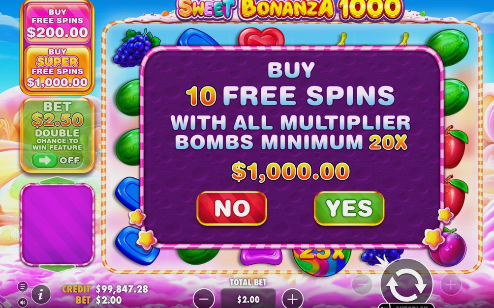 Bonus screen showing the game's round features
